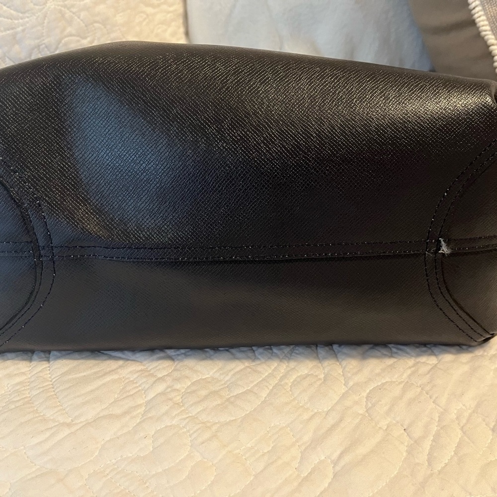 Coach EUC Reversible Navy & flower Tote with Structured Design and Gold Accents - Picture 5 of 14